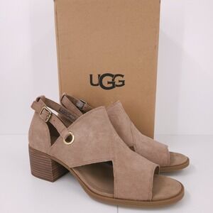 Ugg Koolaburra Kaiah Ankle Strap Open Toe Block Heel Sandals Womens Size 10.5